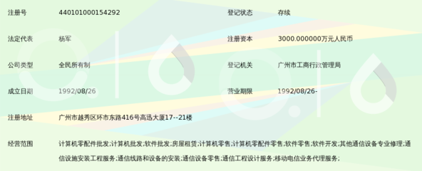 深圳润迅通信发展公司广州公司